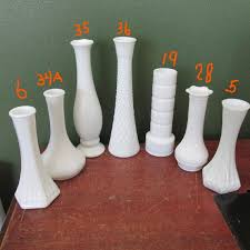 Vase Milk Glass Choice Of 1 For