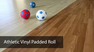 athletic vinyl padded roll court