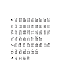 Acoustic Guitar Chord Chart Template 5 Free Pdf Documents