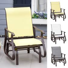 Outdoor Glider Chair Patio Steel