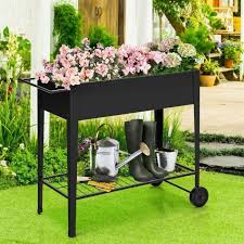 Raised Planter Box With Legs Outdoor