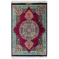 qom hand knotted persian silk rug model