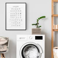 Laundry Room Symbols Guide Printable