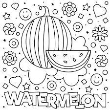For boys and girls, kids and adults, teenagers and toddlers, preschoolers and older kids at school. Watermelon Coloring Page Stock Illustrations 349 Watermelon Coloring Page Stock Illustrations Vectors Clipart Dreamstime