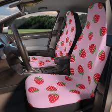 Strawberry Car Seat Covers Cute Girly