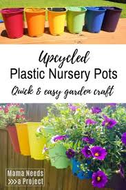 Upcycled Plastic Nursery Pots Mama