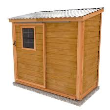 4 Ft X 8 Ft Lean To Cedar Storage Shed