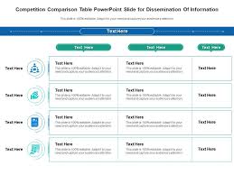 compeion comparison table powerpoint