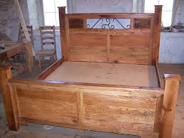 Wood Storage Bed Wood Platform Bed King
