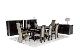 le modern ebony lacquer dining table