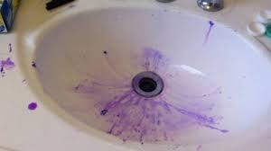 Hair Dye Out Of Bathroom Sink Clean