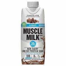 Muscle Milk Light Shake 20 Grams Of Protein Chocolate 11 Oz 18 Ct Walmart Com Walmart Com