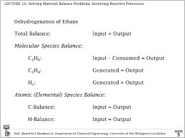 Lecture 10 Solving Material Balances