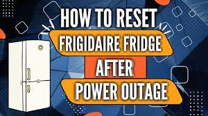 Reset Frigidaire Refrigerator After A Power Outage - YouTube