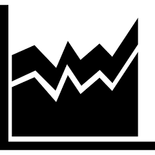 Business Chart Area In Zig Zag Vector Svg Icon 2 Svg