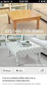 Furniture Diy Ottoman Coffee Table