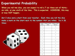 Rolling A Dice Probability Worksheets Teaching Resources Tpt