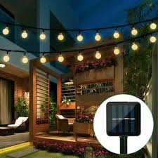 50 led solar string lights patio party