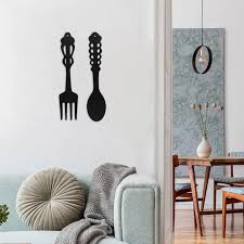 Fork And Spoon Metal Wall Decor