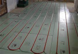 basement floor radiant heating system