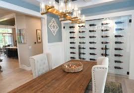 Wine Wall With Glass Enclosure