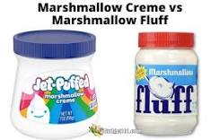 What is the difference between marshmallow fluff and marshmallow cream?