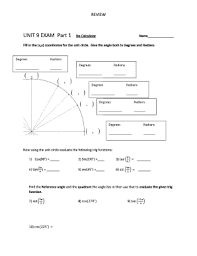 21 Printable Unit Circle Chart Sin Cos Tan Forms And