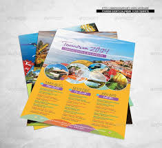Tourism Events Calendar Flyer Template Photoshop Indesign