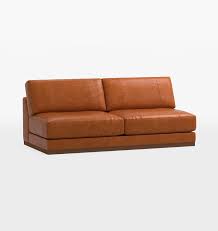 Sauvie Leather Armless Sectional
