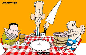 Piece of cake... By Amorim | Politics Cartoon | TOONPOOL