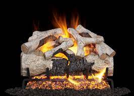 Gas Fireplace Log Bundle Burnt Aspen