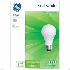 75 Watt Ge Soft White Incandescent Light Bulbs Household 41032 8 Bulbs 28672683628 Ebay