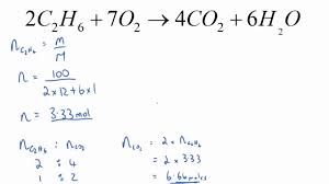 molar ratio and chemical equations