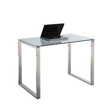 Desk Glass Top In Clear By Chintaly Imports
