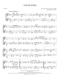 Additional open guitar chords (am, dm, em). Elton John Your Song Sheet Music Notes Chords Lyrics Chords Download Pop 78941 Pdf
