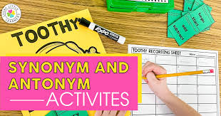 synonyms and antonyms activities