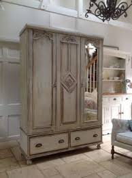 carved antique armoire shabby chic