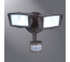 All Pro 31w 2240 Lumens Twin Head Led Flood Light With Motion Sensor Bronze Winsupply