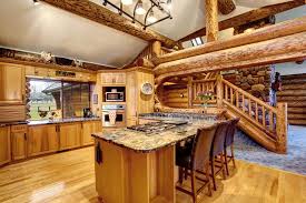 log cabin kitchens cabinets design