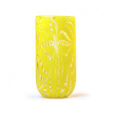 Fine Bright Yellow Murano Glass Vase