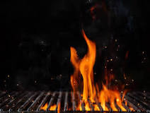 How do you stop a grill fire?