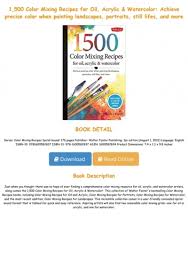1 500 color mixing recipes for oil