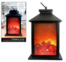 Flickering Fireplace Lamp Log Fire