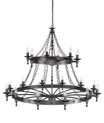 Check great product and get best discount @ black wrought iron chandelier low price. Graphite Black Two Tier 18 Light Wrought Iron Chandelier In Romanesque Style