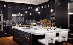 dark kitchen cabinets