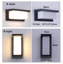 Modern Outdoor Led Wall Lamps Bulb Ip54