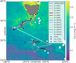 Map of australia tropic of capricorn. Map Of The Rv Investigator Track South Of Tasmania Australia During Download Scientific Diagram