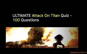 You can use this swimming information to make your own swimming trivia questions. Attack On Titan Quiz 100 Questions Nsf Music Magazine