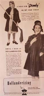 1946 Hollanderized Fur Coat Cleaning
