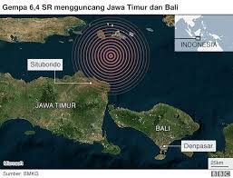 Frekuensi suatu wilayah, mengacu pada jenis dan ukuran gempa bumi yang dialami selama periode waktu. Gempa Bumi 6 4 Sr Guncang Jawa Timur Dan Bali Panik Dan Bersiap Lari Ke Bukit Bbc News Indonesia